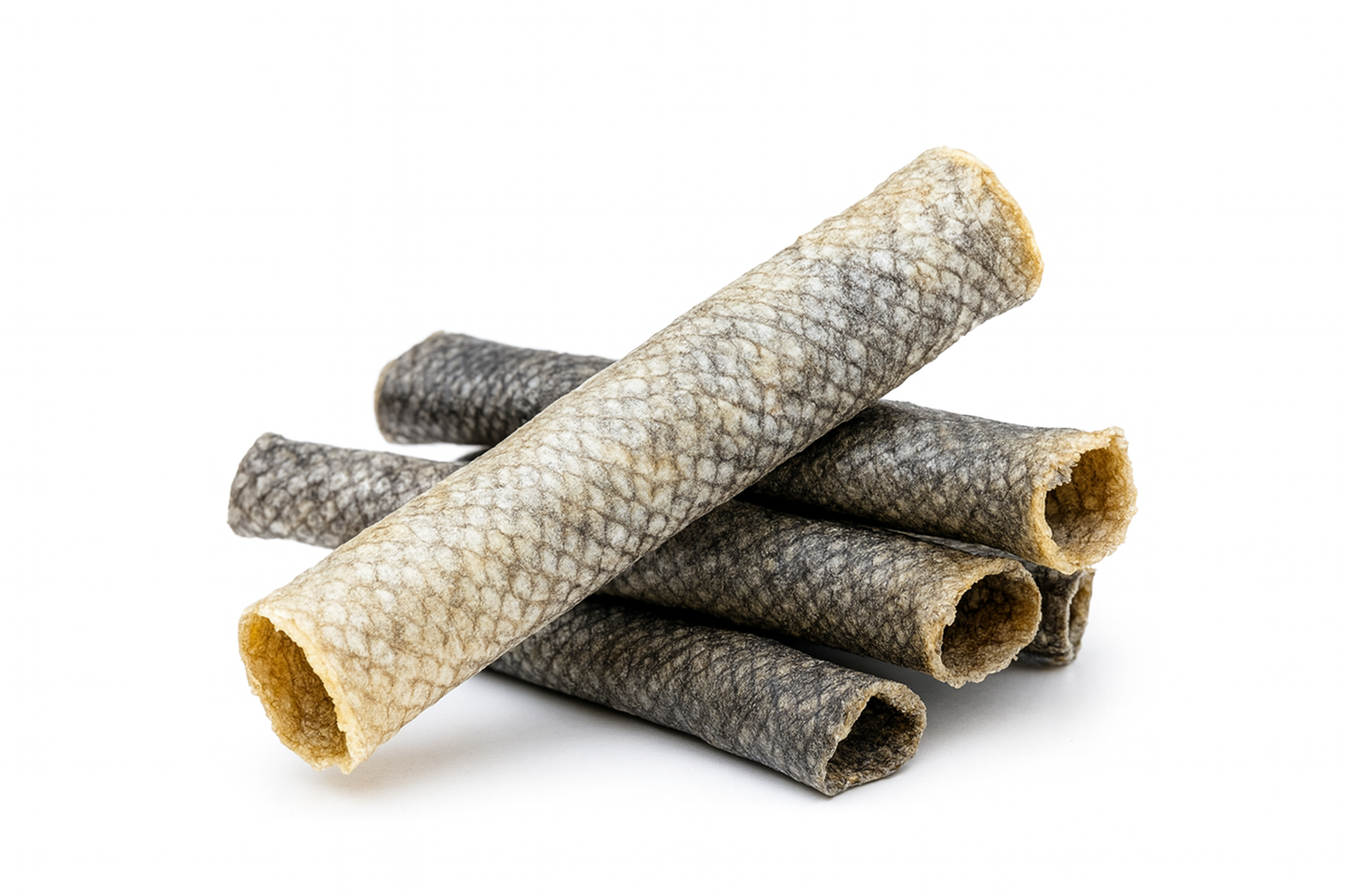 Air Dried Salmon Skin Dog Treats – Tidal Bites Premium Quality, Single Ingredient Salmon Fish Chews for Dogs, Healthy Natural Skin Sticks – Safe, Edible & Crunchy Chew Treats